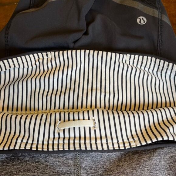 Lululemon Hop To It Crop *Full-On Luxtreme Black / Heathered Black 6 - Picture 9 of 12